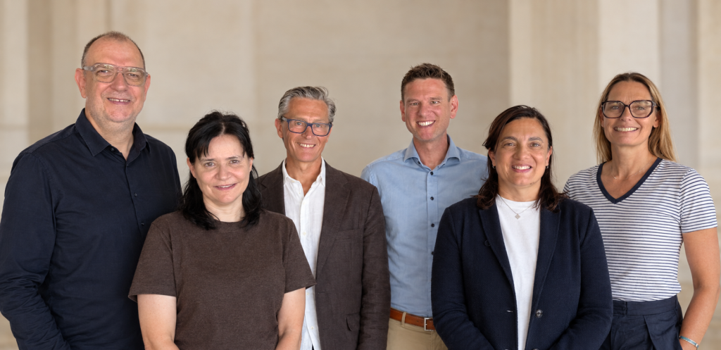 The ECM research team: Ralph Tench, Alexander Buhmann, Stefania Romenti, Aurélie Laborde, Ángeles Moreno, and Ansgar Zerfass
