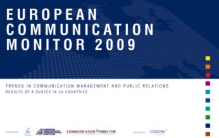 ECM European Communication Monitor Report 2009 Communication Management Public Relations Trends Evaluation Measurement Social Media